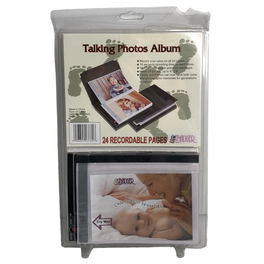 🆕 Badger Basket RECORDABLE Talking Photo Album